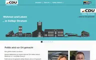 Screenshot Responsive der Webpräsenz von CDU Ortsgruppe Gellep-Stratum