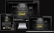Schreenshot Responsive der Webpräsenz von Macron DJ-Service